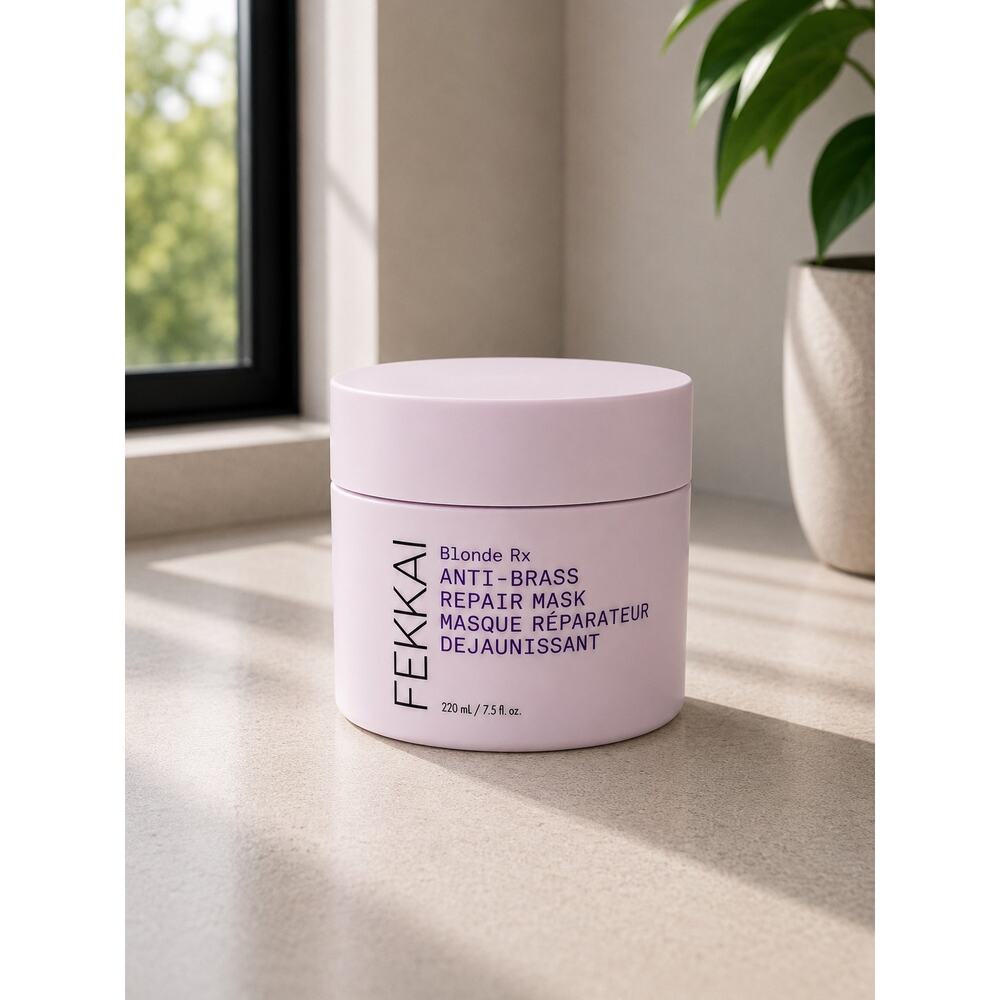 $40 New Fekkai Blonde Rx Anti Brass Repair 7.5 oz 220 ml New Purple Hair Mask